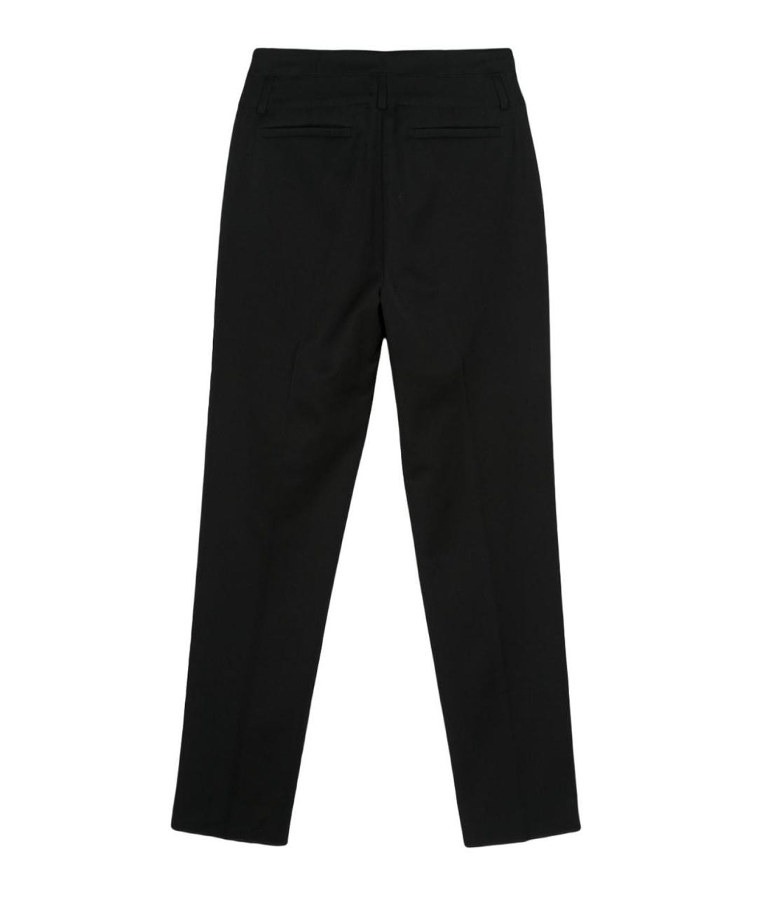 MAX MARA Черные шерстяные брюки узкие, фото 2