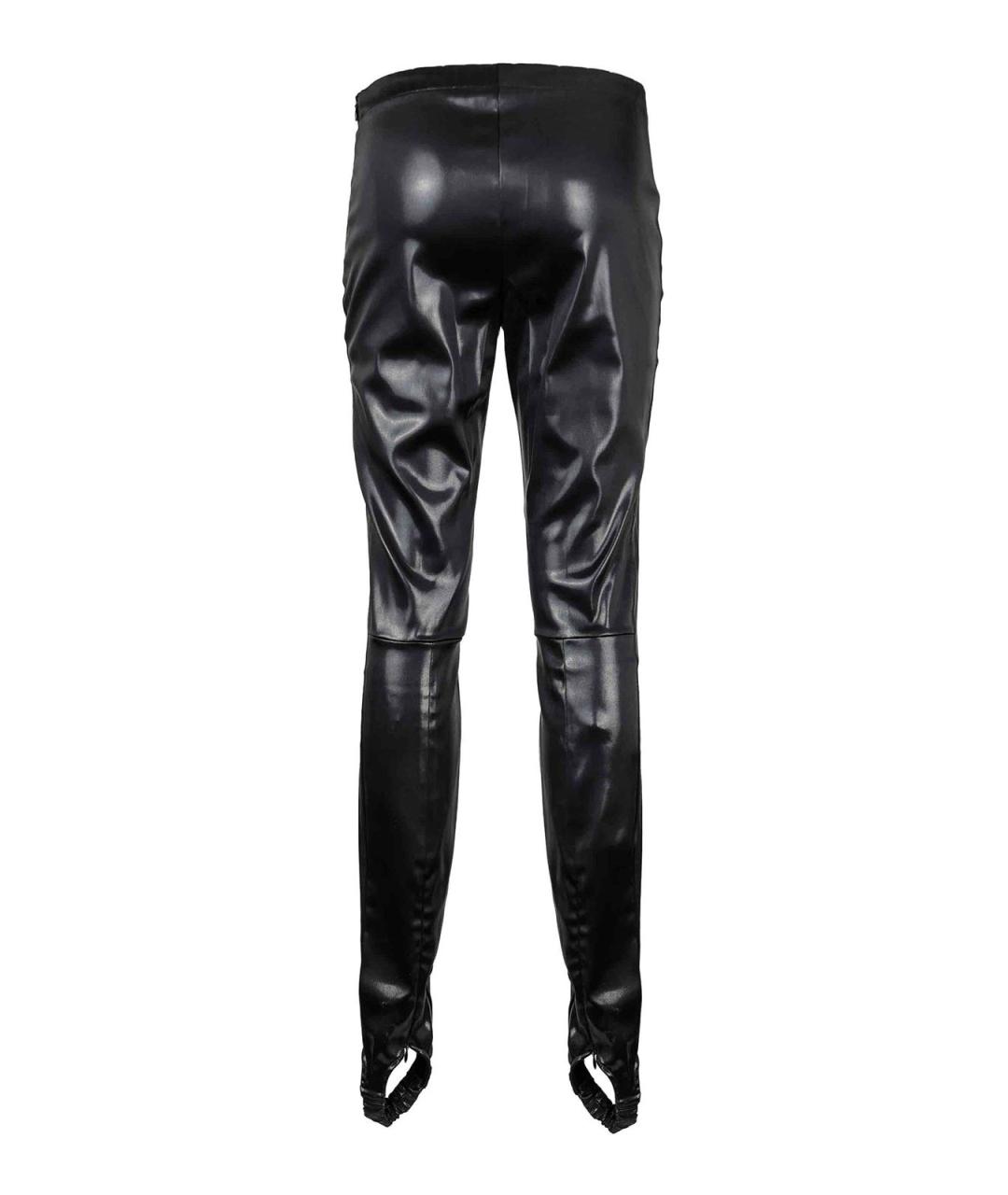 DSQUARED2 Черные кожаные брюки широкие, фото 2