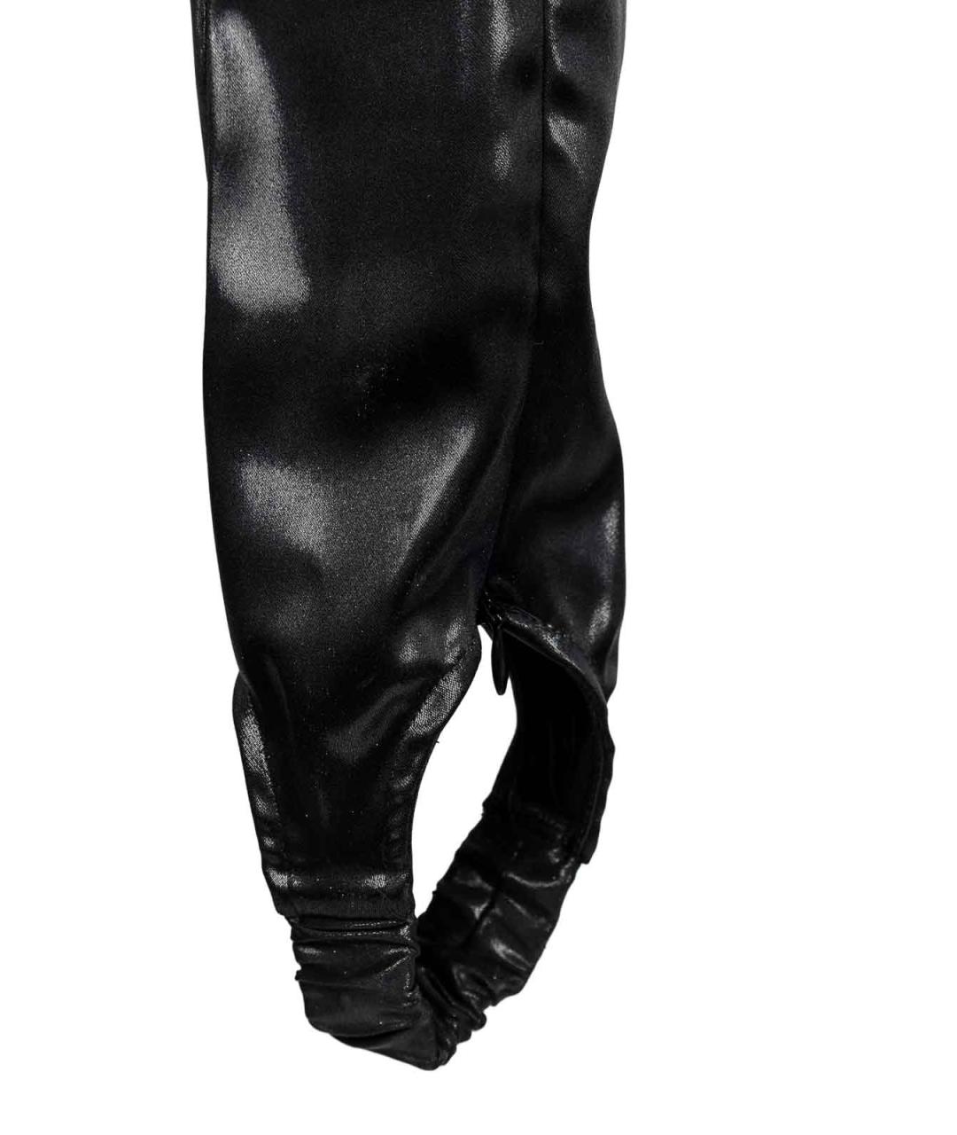 DSQUARED2 Черные кожаные брюки широкие, фото 5