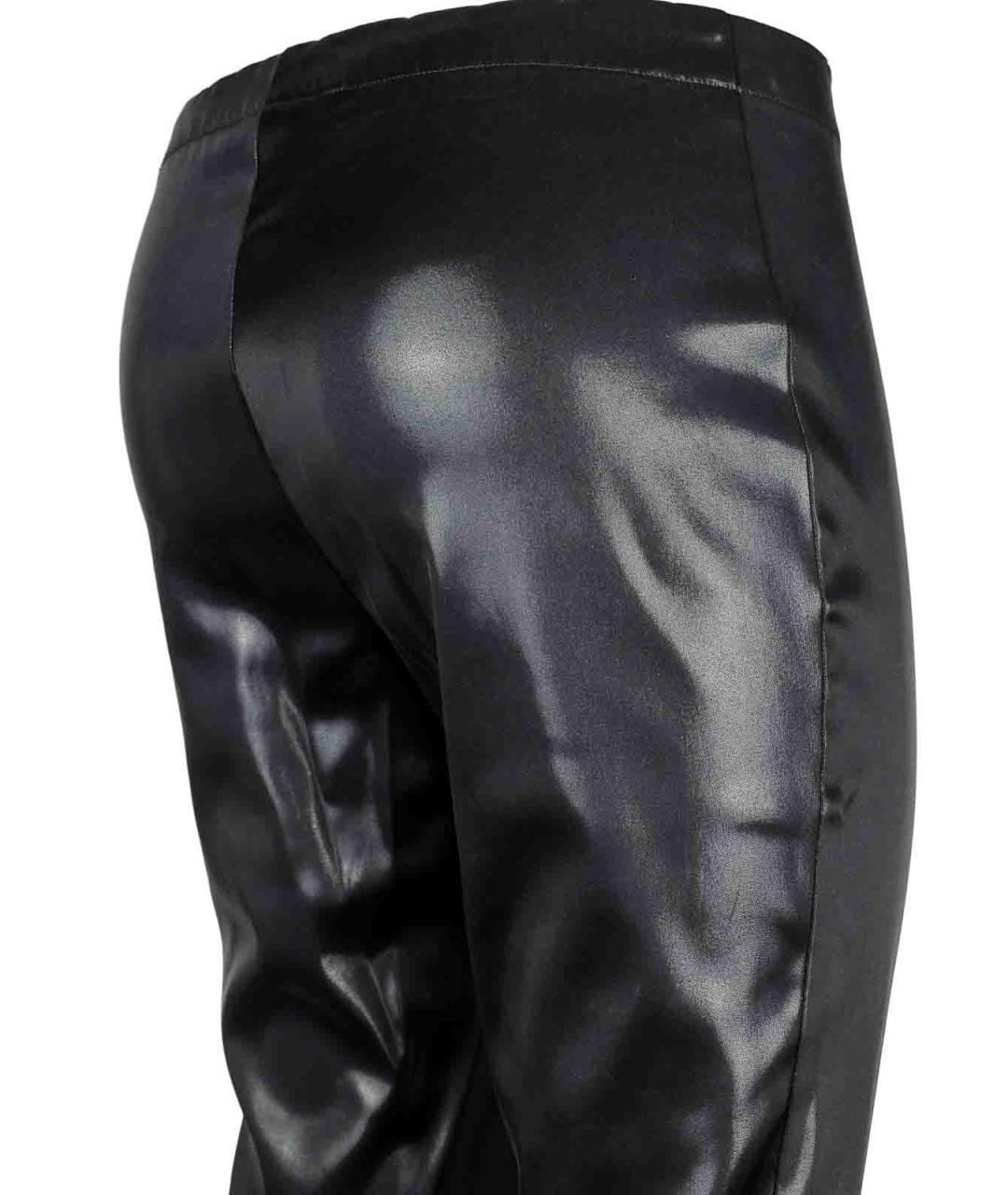 DSQUARED2 Черные кожаные брюки широкие, фото 4