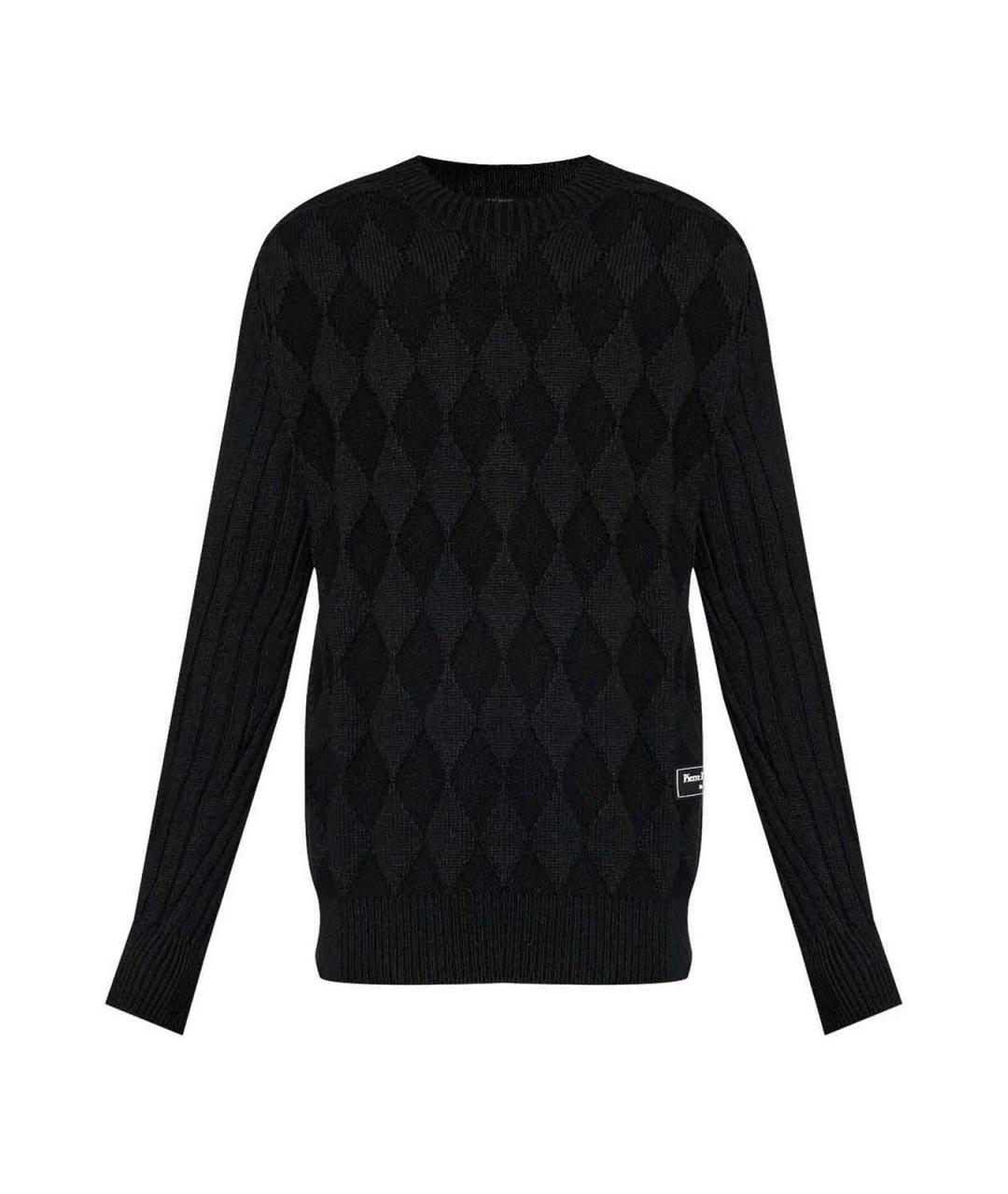 BALMAIN Черный шерстяной джемпер / свитер, фото 1