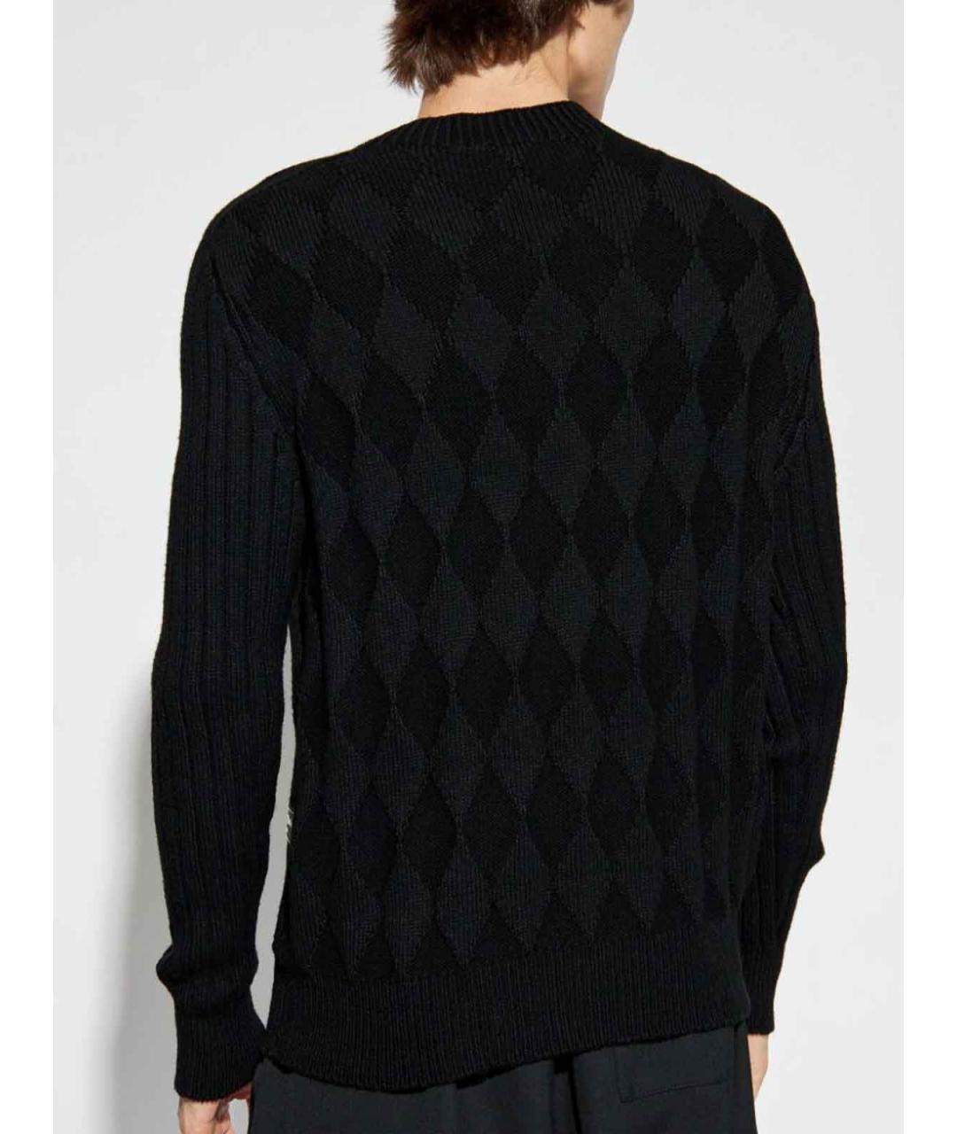 BALMAIN Черный шерстяной джемпер / свитер, фото 4