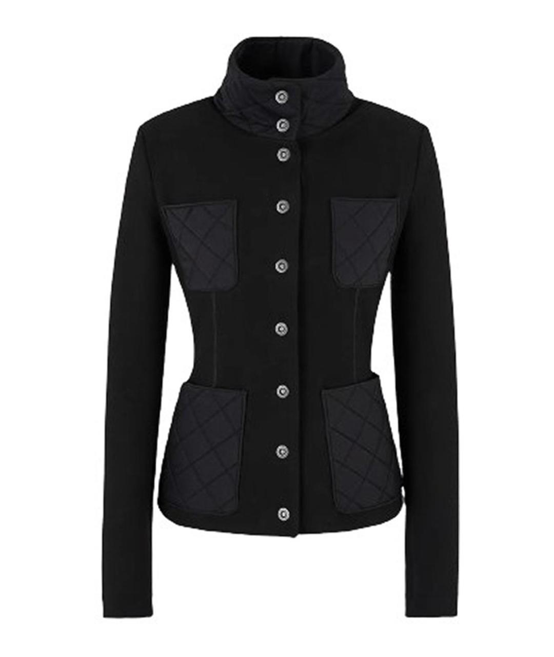 GIORGIO ARMANI Черная вискозная куртка, фото 1