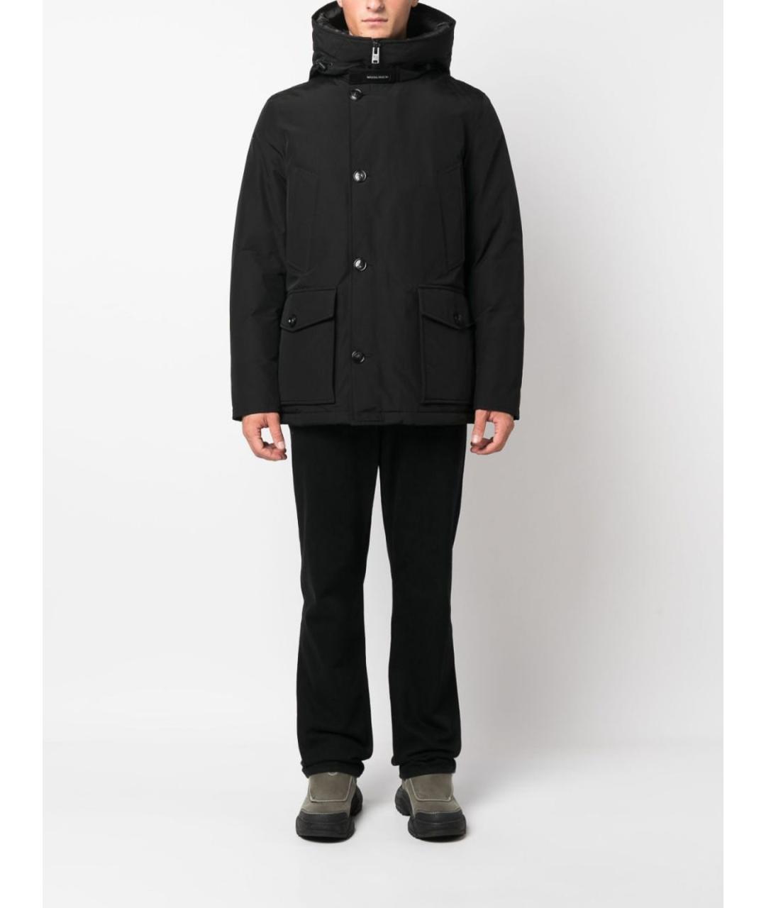 WOOLRICH Черная хлопковая куртка, фото 4