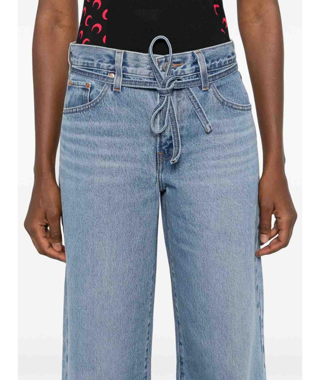 LEVI'S Синие хлопковые джинсы клеш, фото 4