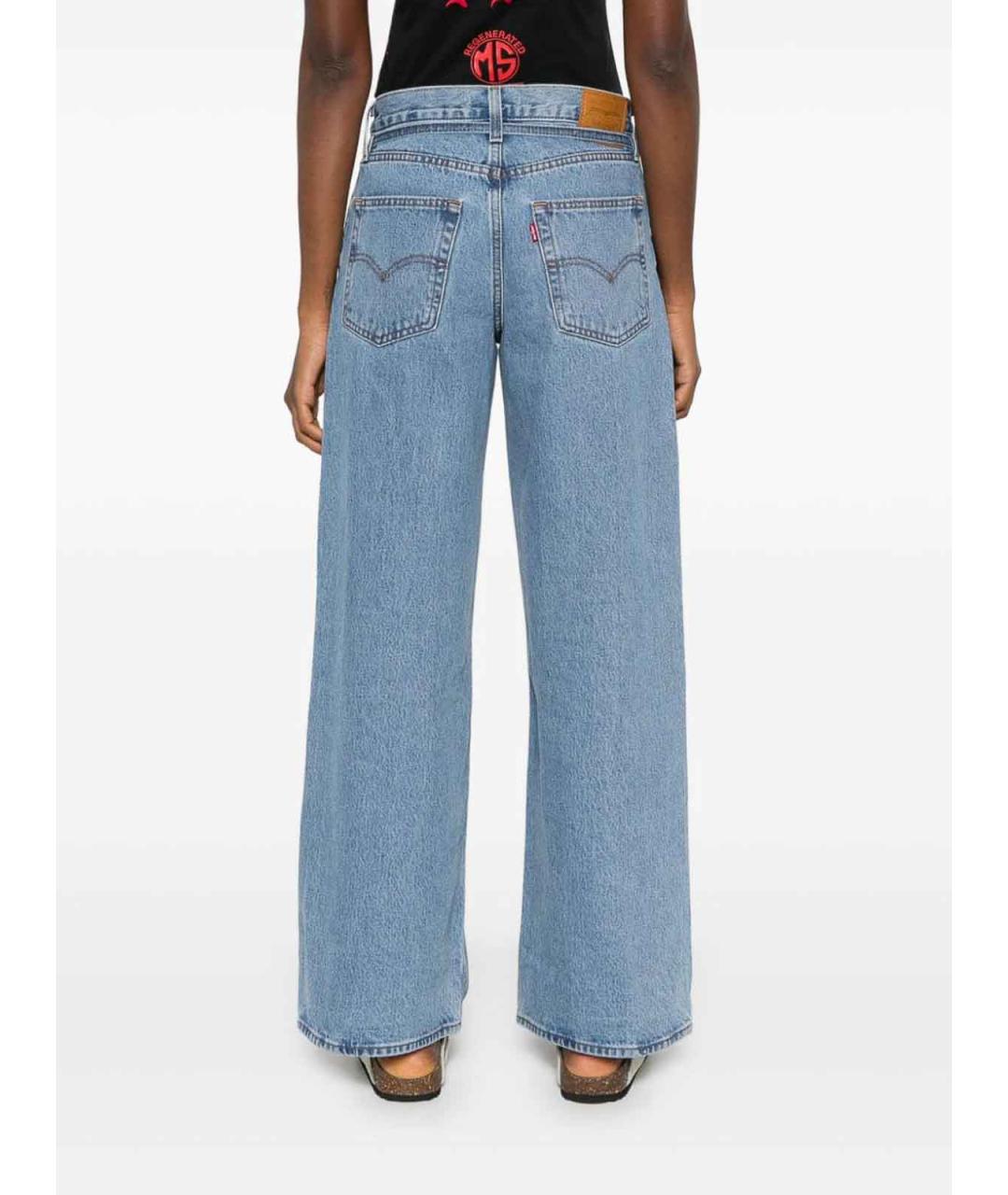 LEVI'S Синие хлопковые джинсы клеш, фото 5