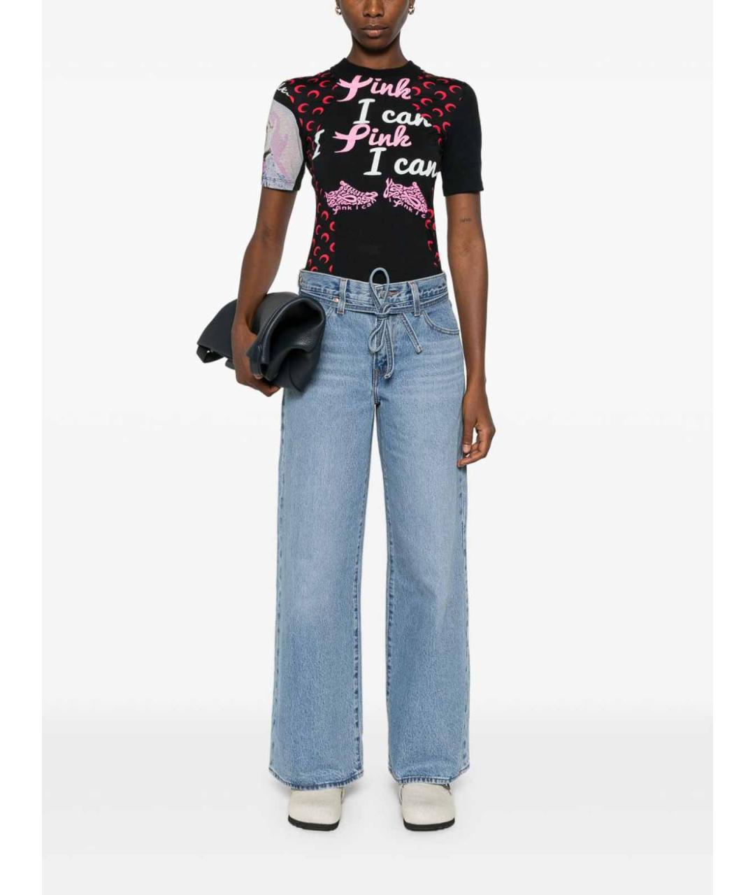 LEVI'S Синие хлопковые джинсы клеш, фото 3