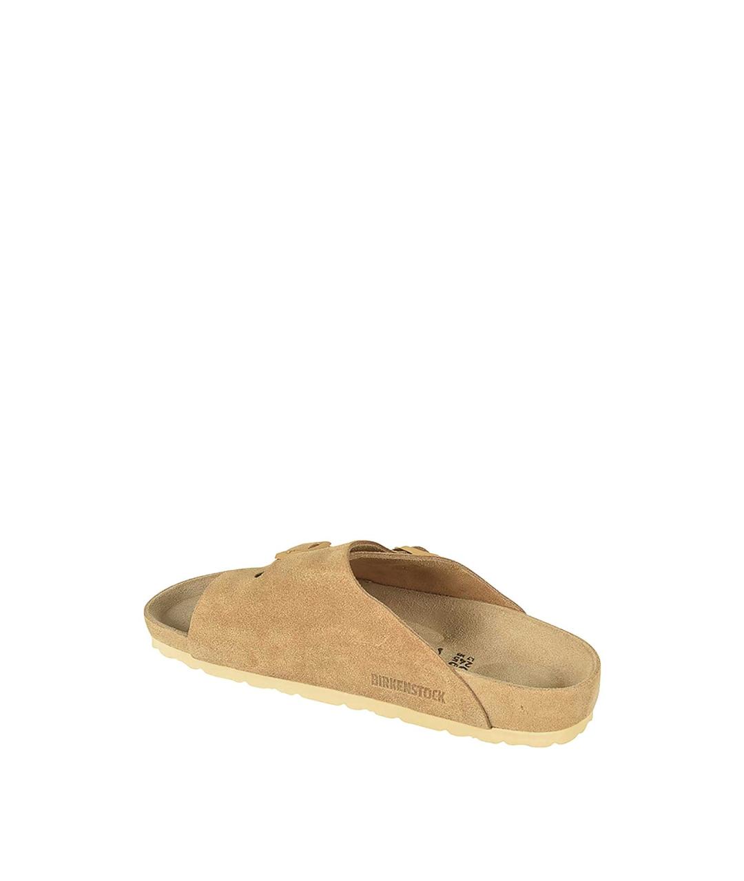 BIRKENSTOCK Коричневые текстильные сандалии, фото 3
