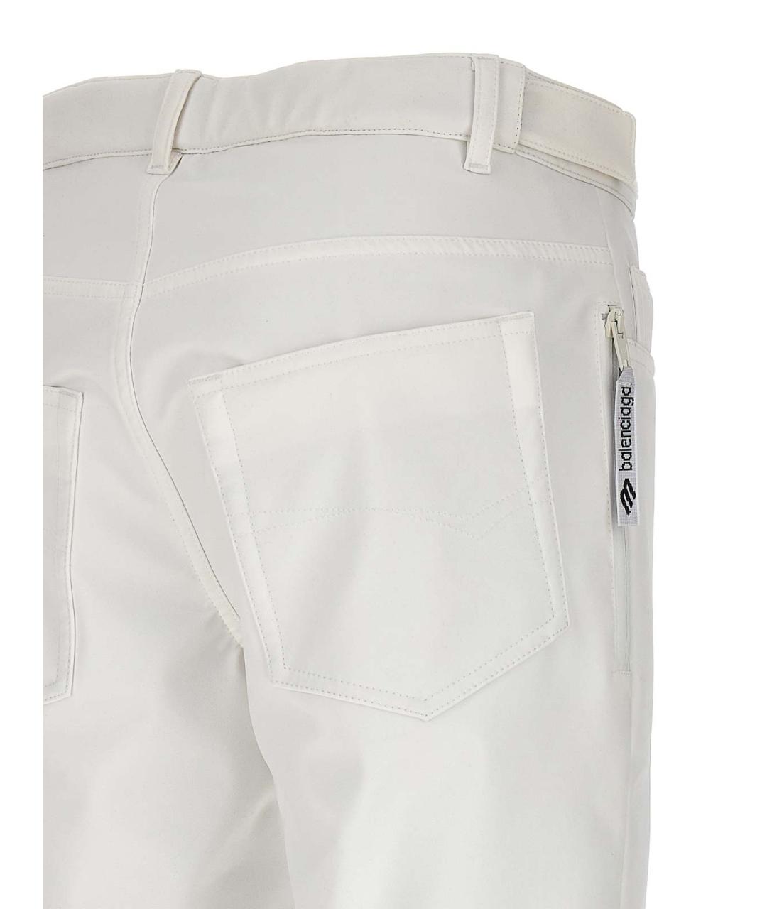 BALENCIAGA Белые полиамидовые спортивные брюки и шорты, фото 4