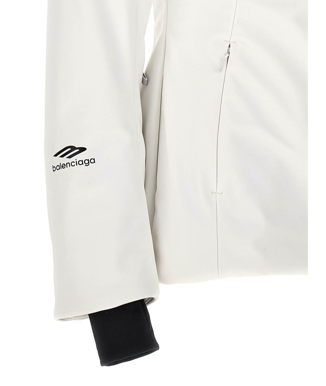 BALENCIAGA Белая полиамидовая парка, фото 4