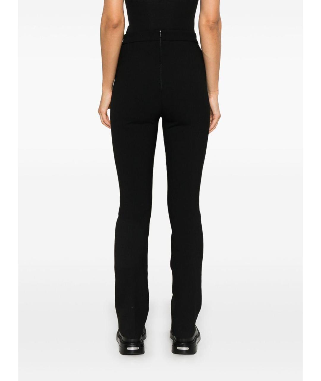 SPORTMAX Черные полиэстеровые брюки узкие, фото 5
