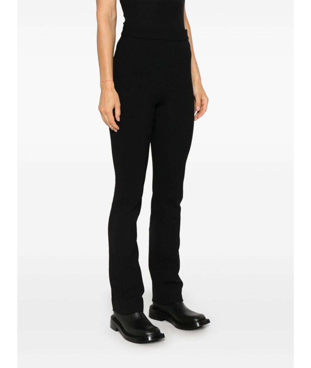 SPORTMAX Черные полиэстеровые брюки узкие, фото 3