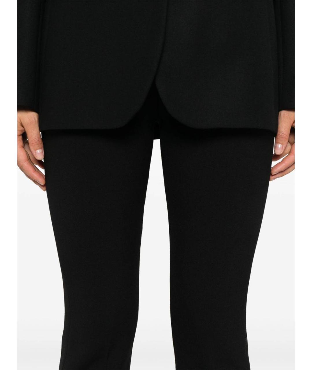 SPORTMAX Черные полиэстеровые брюки узкие, фото 4