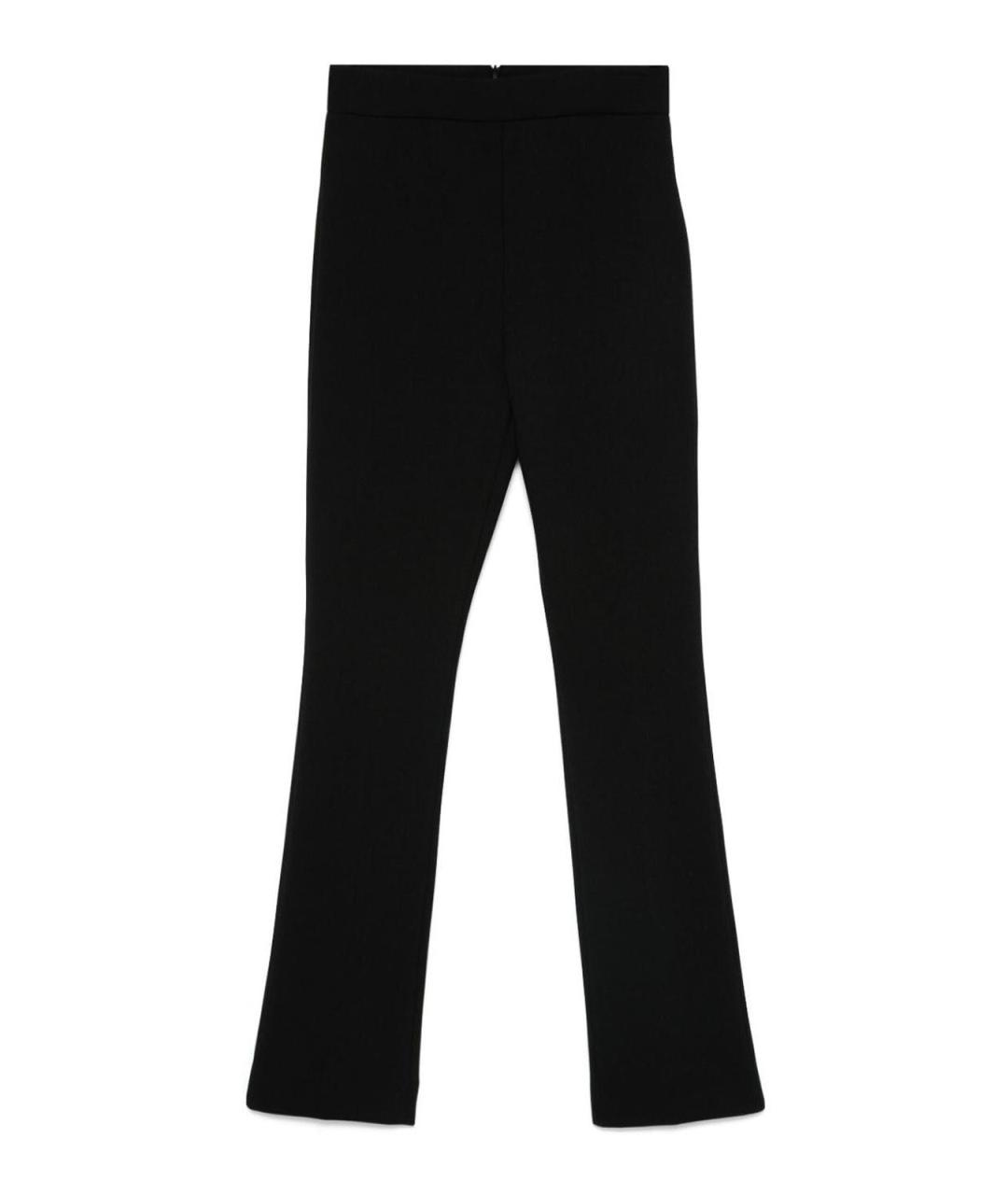 SPORTMAX Черные полиэстеровые брюки узкие, фото 1