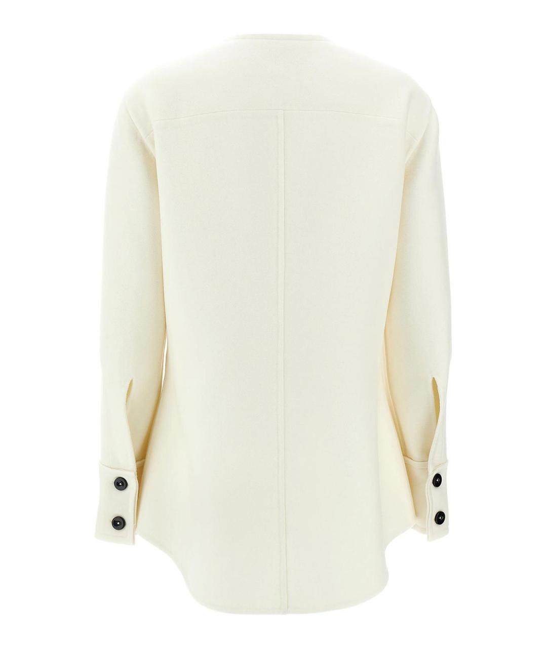 JIL SANDER Белая шерстяная куртка, фото 2