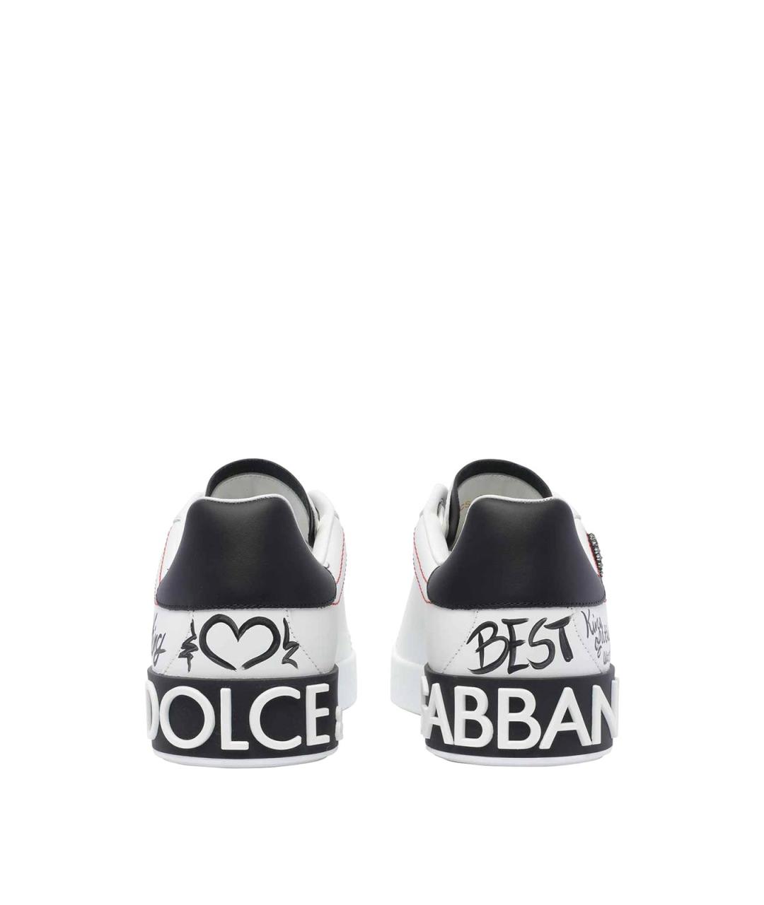 DOLCE&GABBANA Мульти кожаные низкие кроссовки / кеды, фото 4