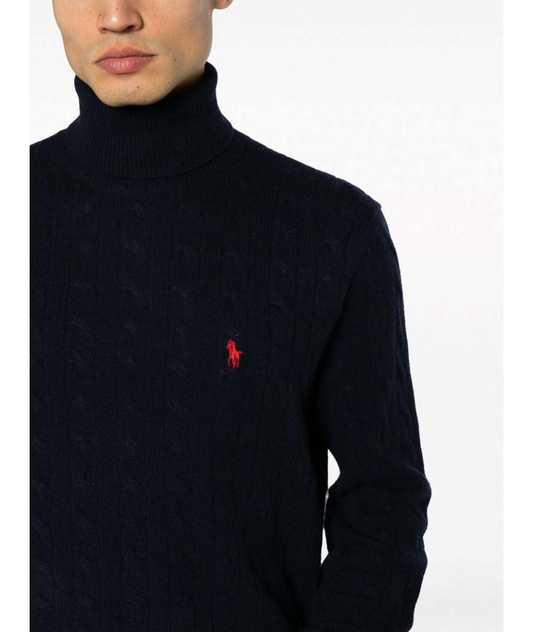 POLO RALPH LAUREN Синий кашемировый джемпер / свитер, фото 4