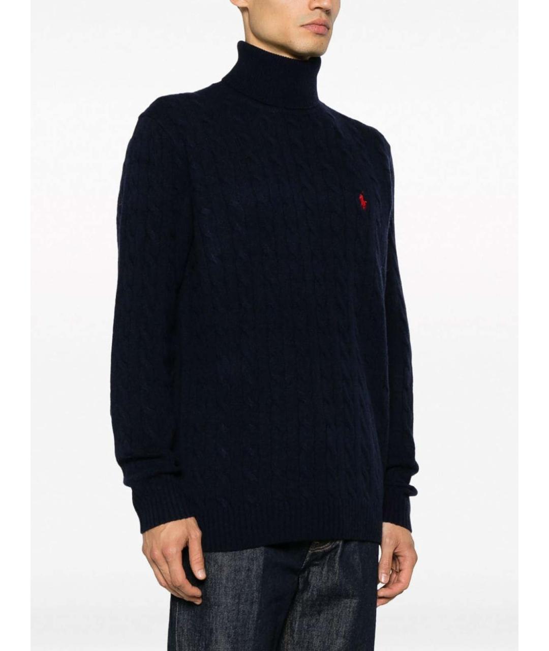 POLO RALPH LAUREN Синий кашемировый джемпер / свитер, фото 3