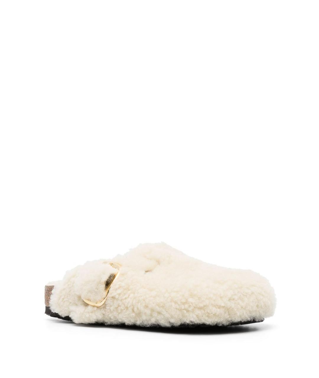 BIRKENSTOCK Белые кожаные лоферы, фото 2