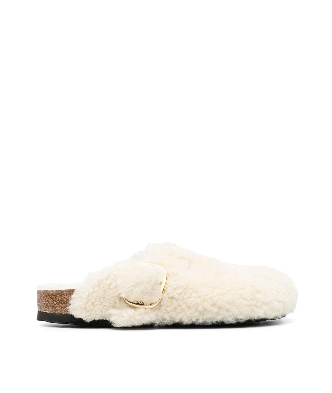 BIRKENSTOCK Белые кожаные лоферы, фото 1