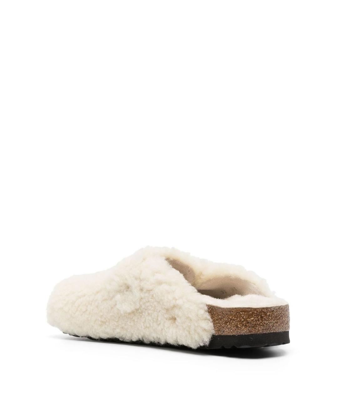 BIRKENSTOCK Белые кожаные лоферы, фото 3