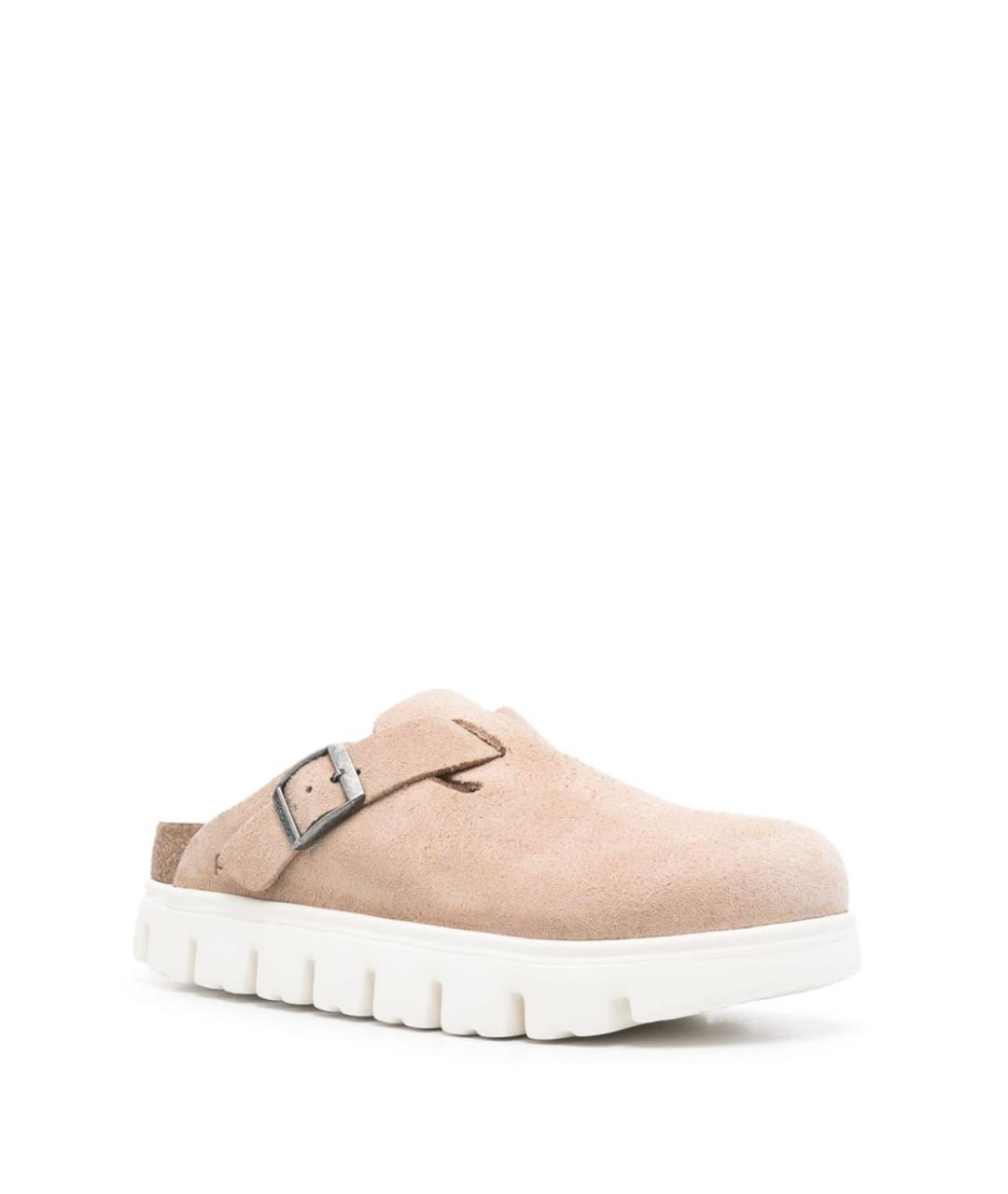 BIRKENSTOCK Бежевые замшевые лоферы, фото 2