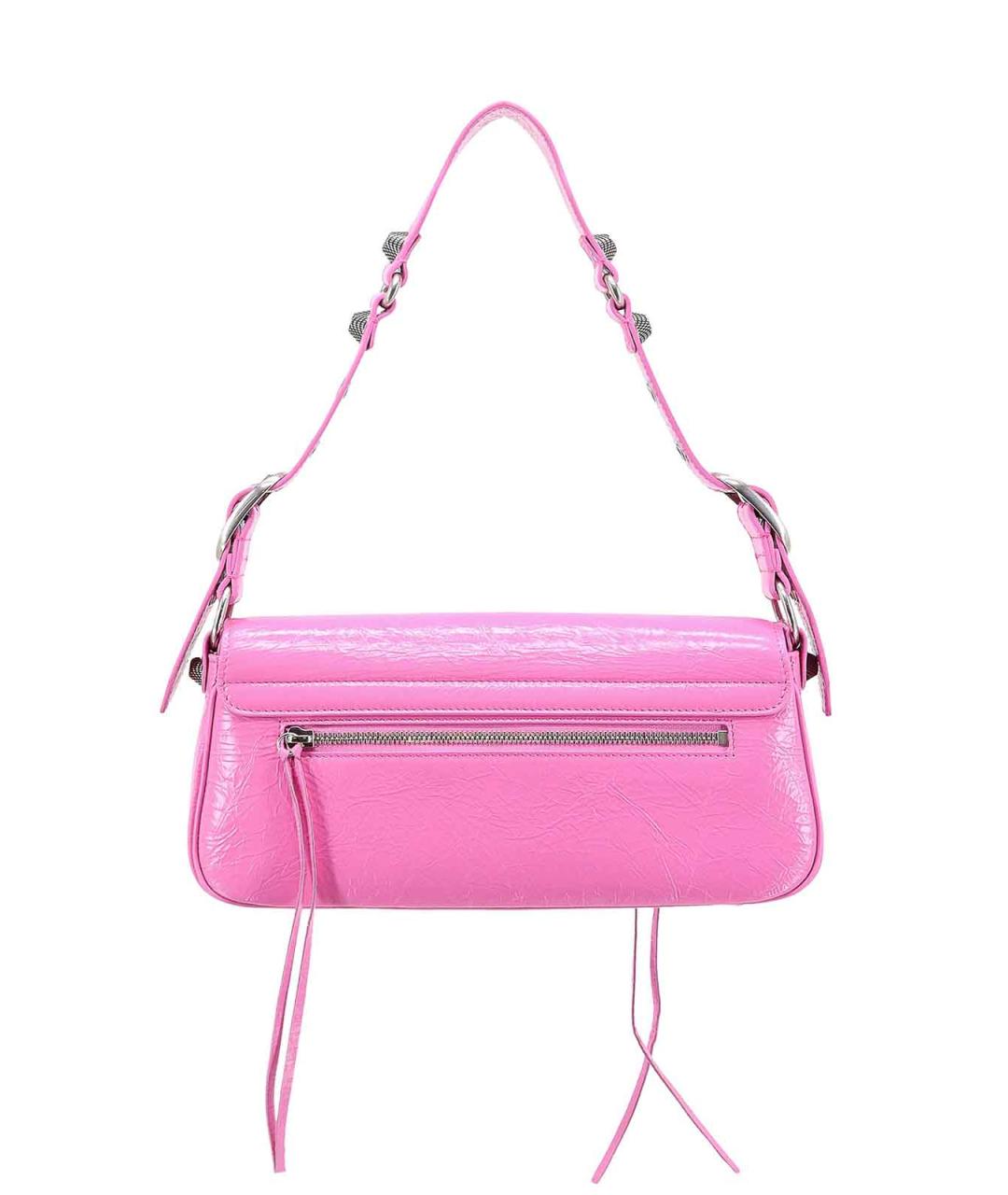 BALENCIAGA Розовая кожаная сумка через плечо, фото 2