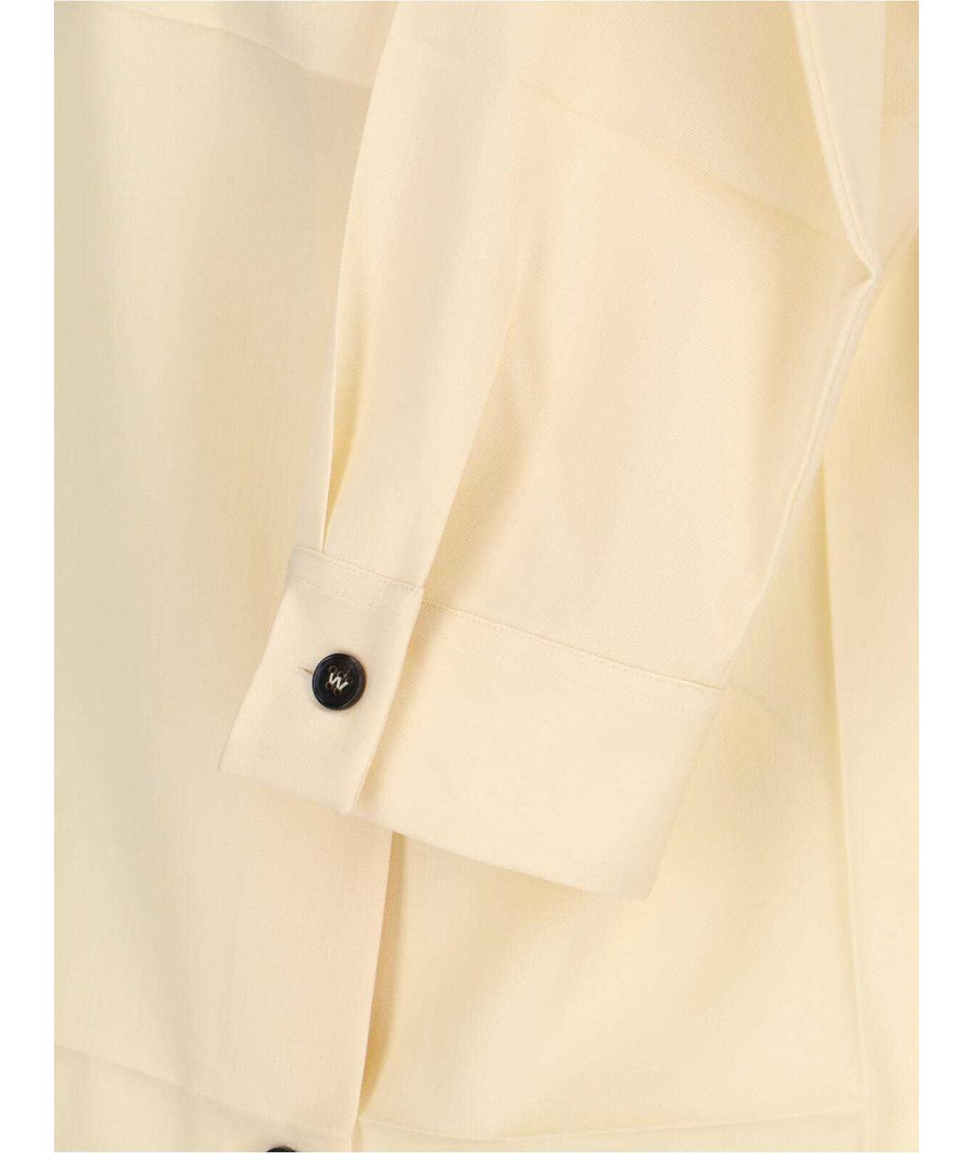 JIL SANDER Белая шерстяная рубашка, фото 4