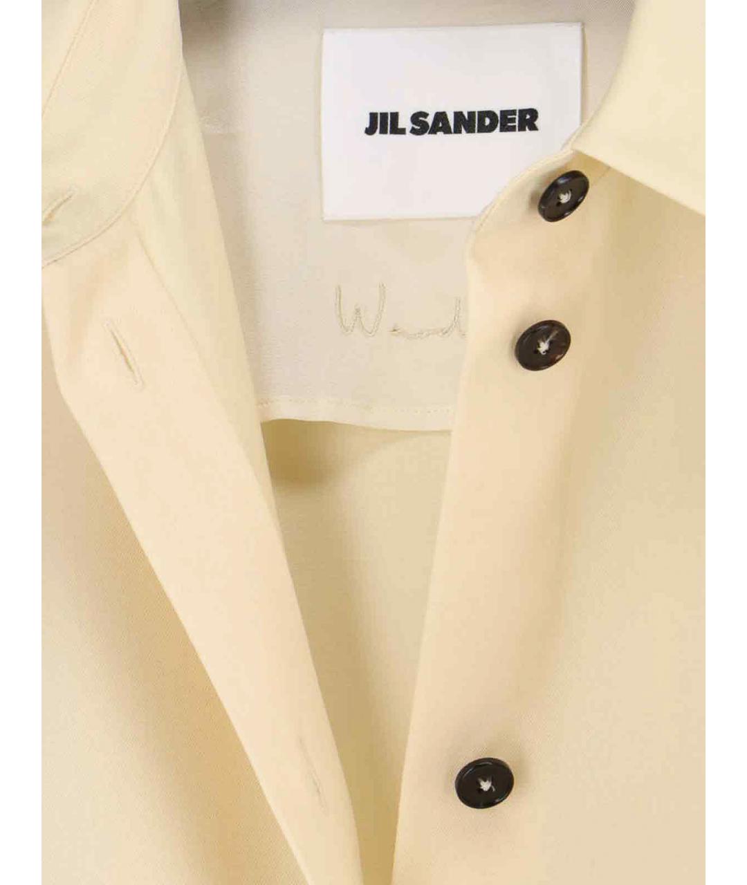 JIL SANDER Белая шерстяная рубашка, фото 5