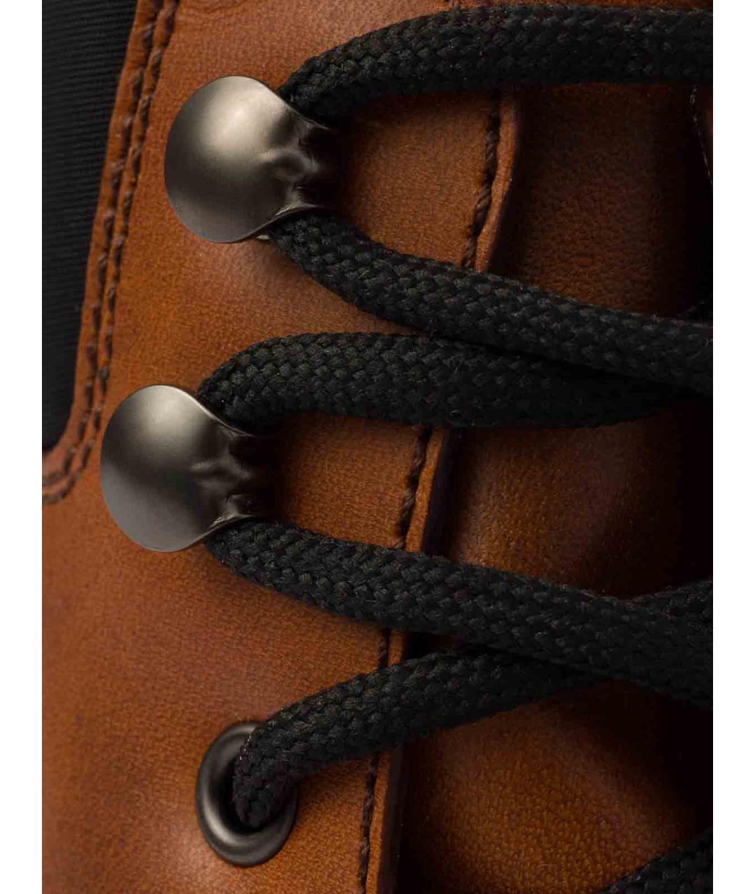 PRADA Коричневые кожаные ботинки, фото 6