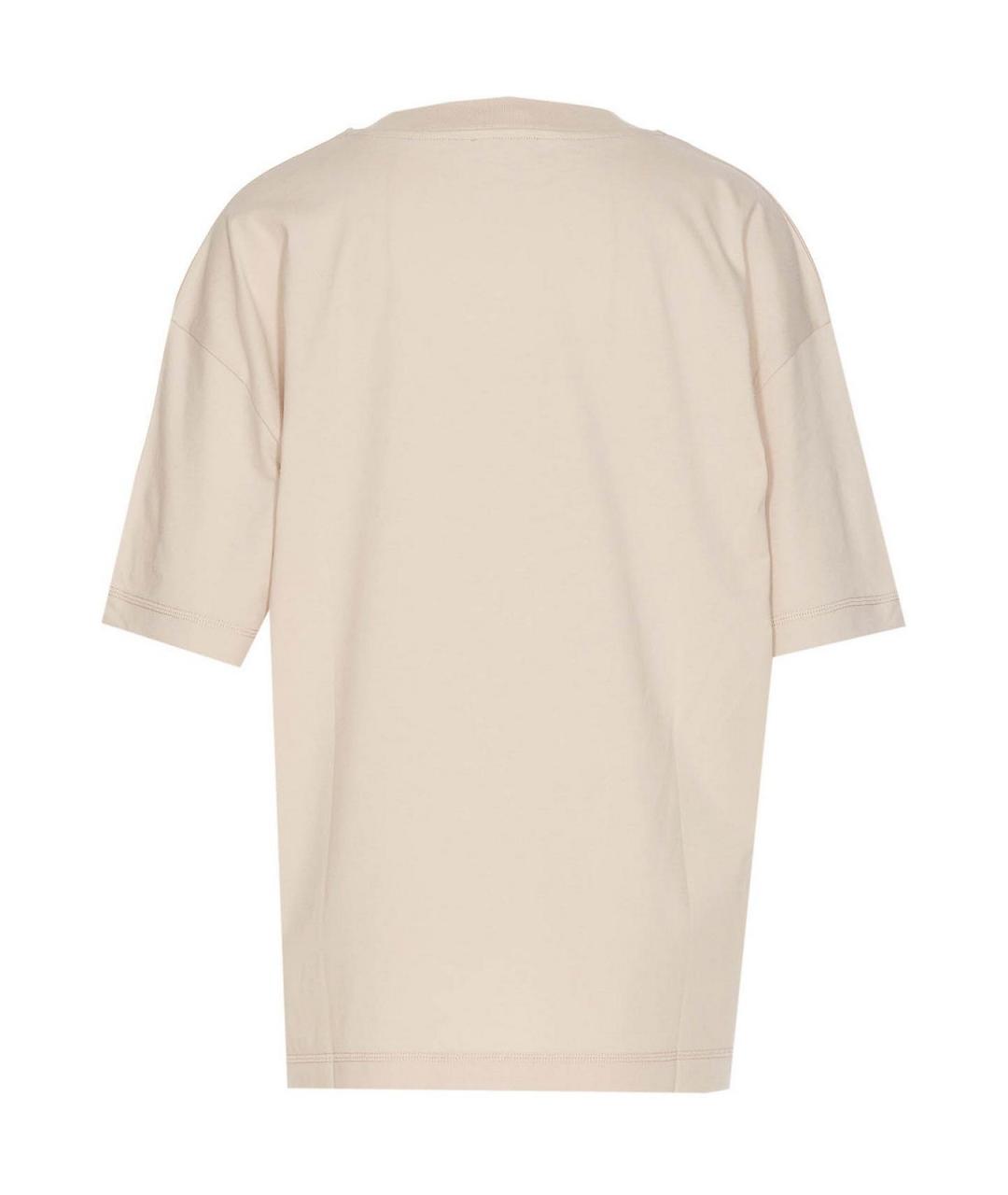 A.P.C. Бежевая хлопковая футболка, фото 2