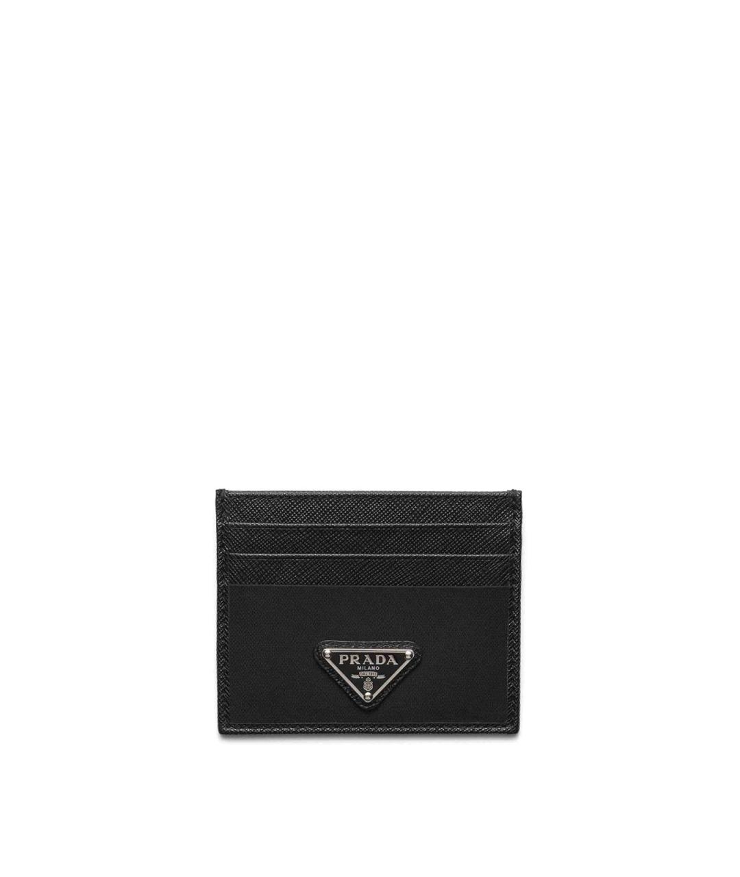 PRADA Черный кожаный кардхолдер, фото 1