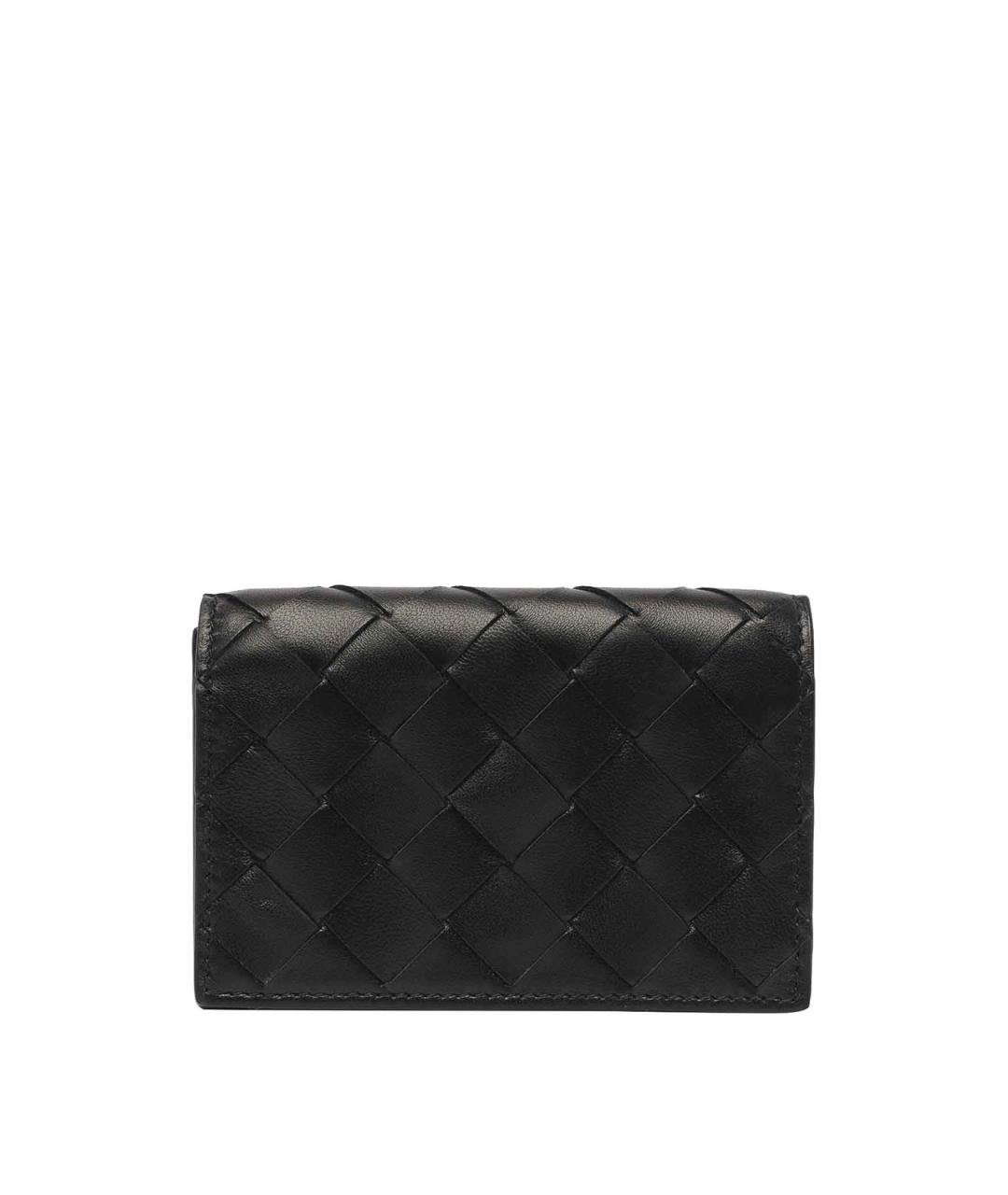 BOTTEGA VENETA Черный кожаный кардхолдер, фото 1