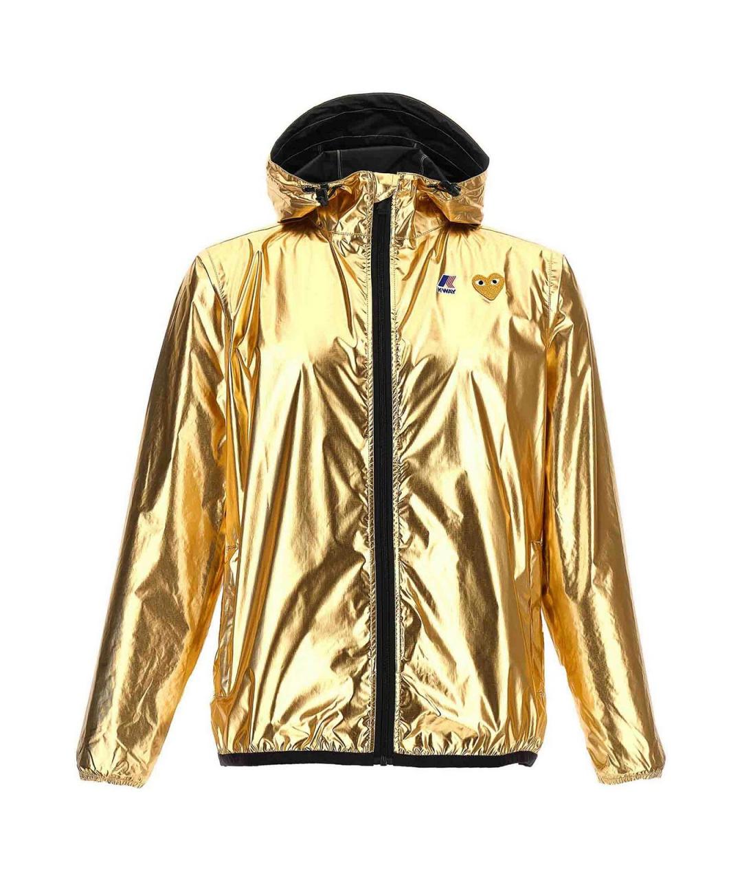 COMME DES GARÇONS PLAY Золотая полиамидовая куртка, фото 1