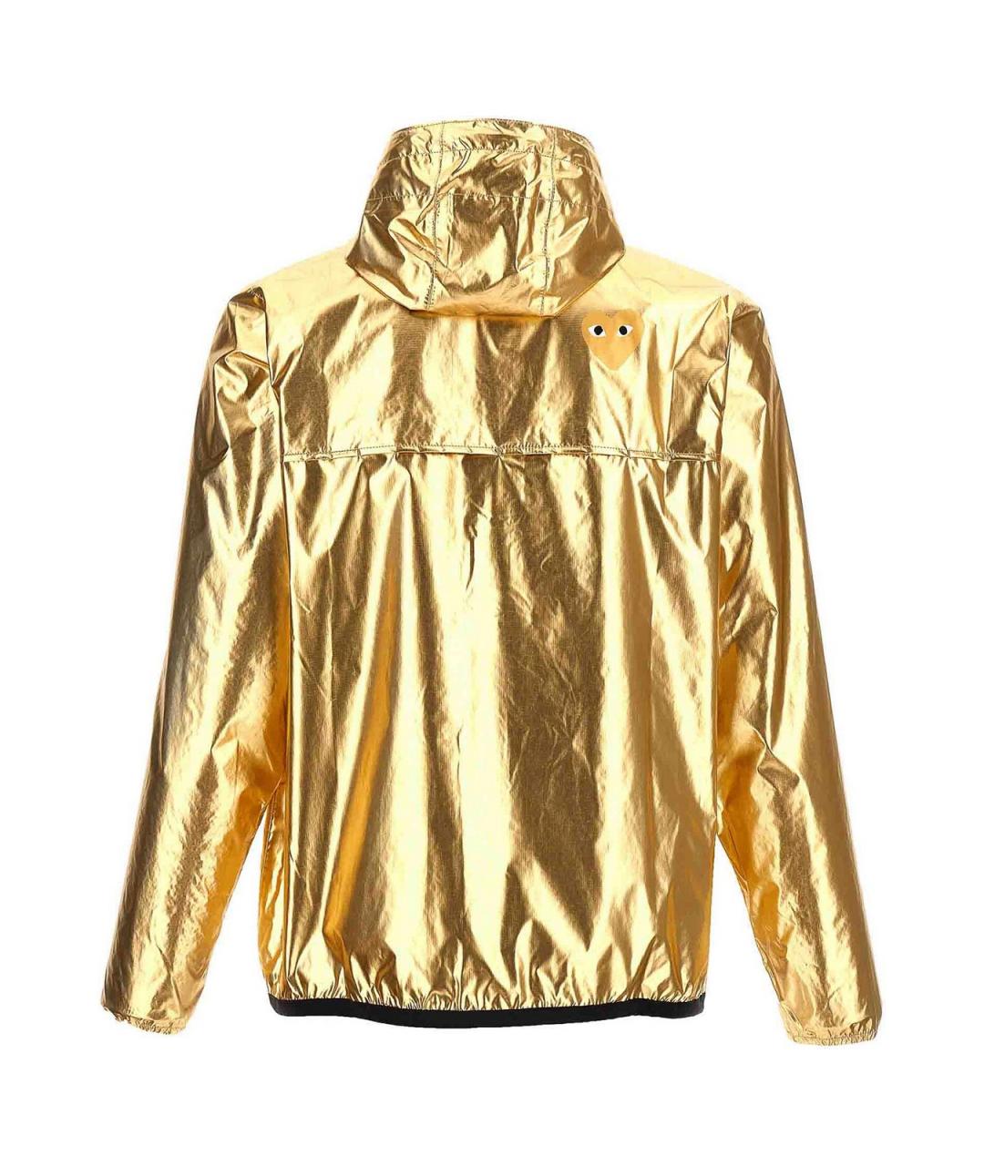 COMME DES GARÇONS PLAY Золотая полиамидовая куртка, фото 2