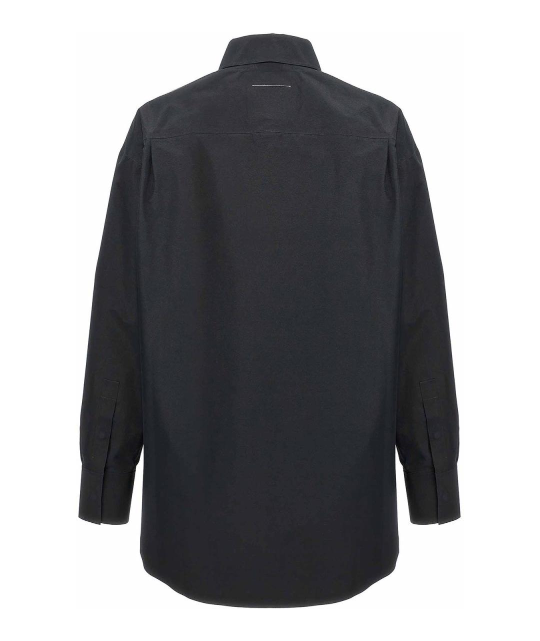 MM6 MAISON MARGIELA Черная полиэстеровая рубашка, фото 2