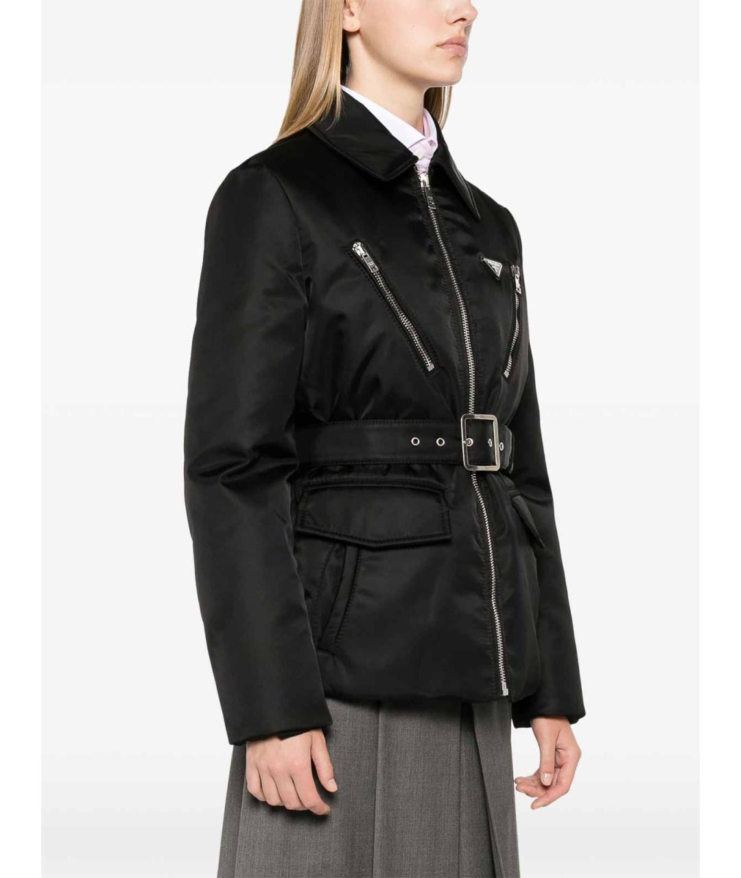 PRADA Черная полиамидовая куртка, фото 3