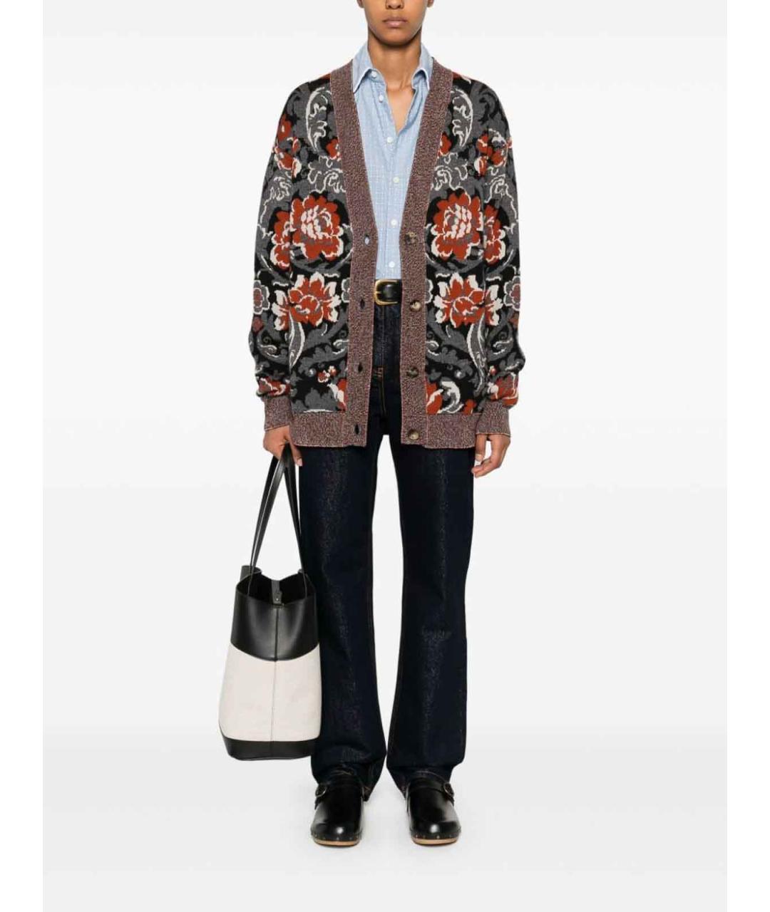ETRO Синие хлопковые джинсы клеш, фото 5