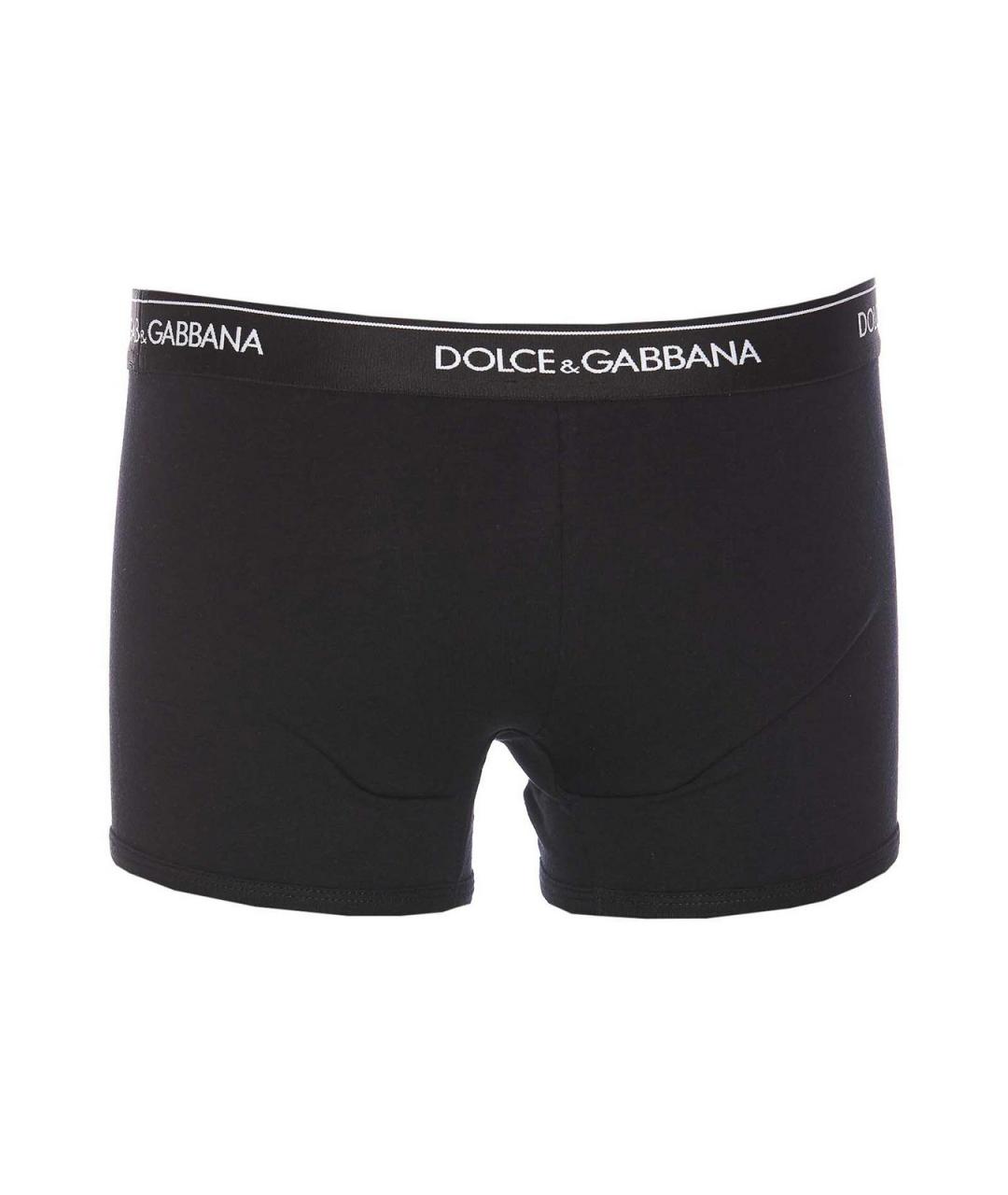 DOLCE&GABBANA Черные полиэстеровые плавки, фото 2