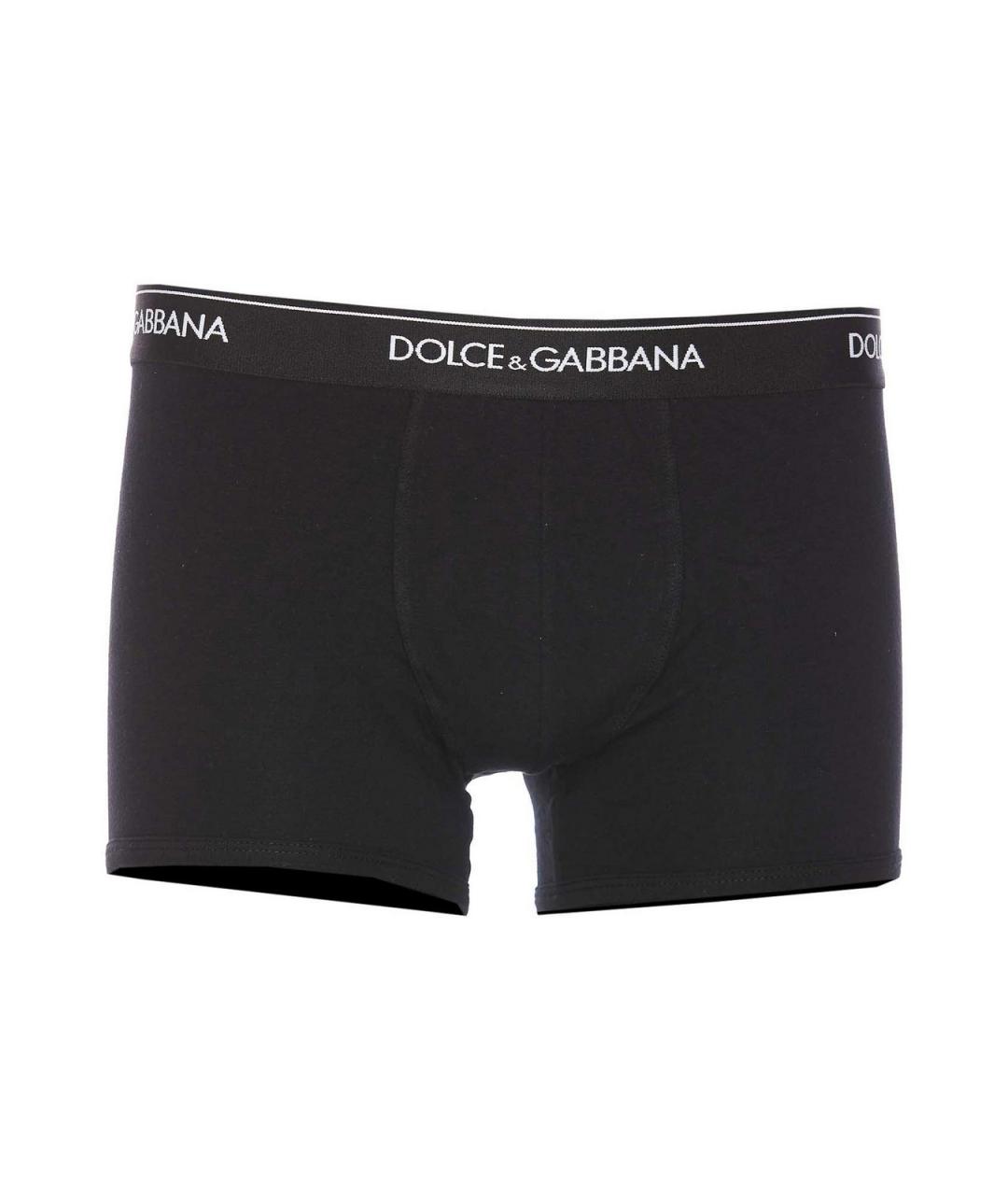 DOLCE&GABBANA Черные полиэстеровые плавки, фото 1
