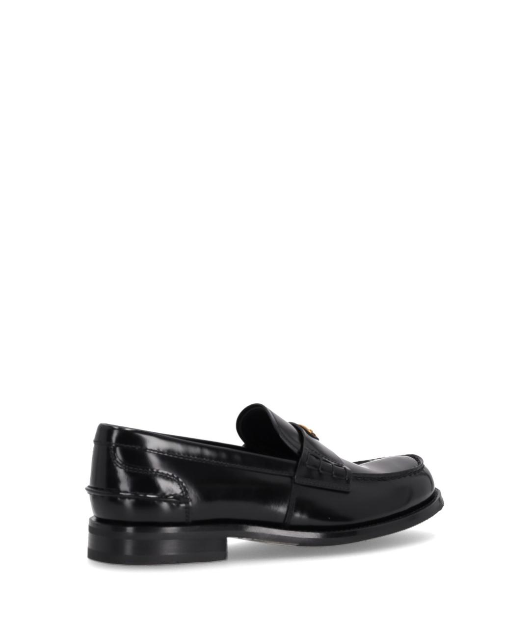 PRADA Черные кожаные лоферы, фото 3
