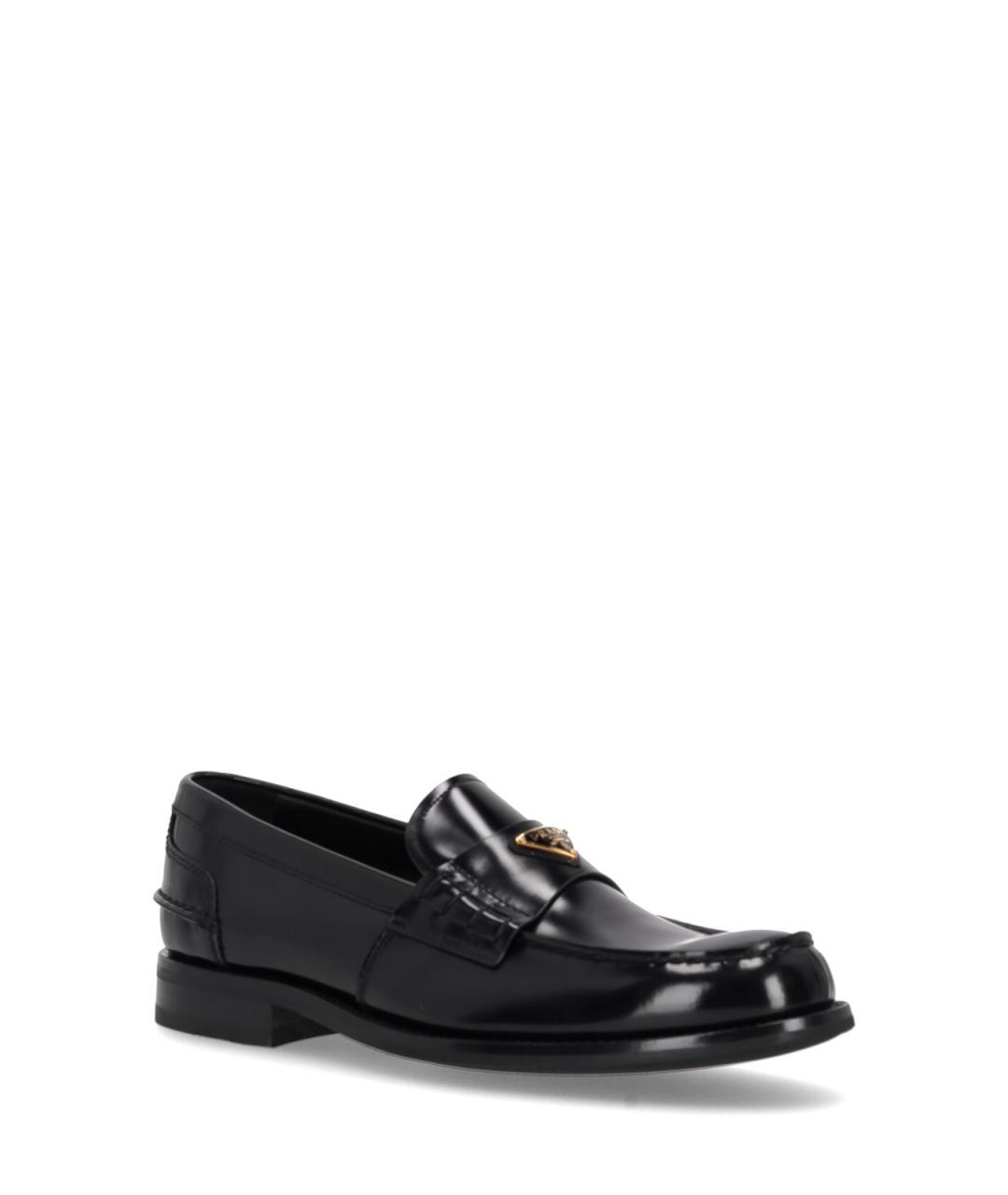 PRADA Черные кожаные лоферы, фото 2