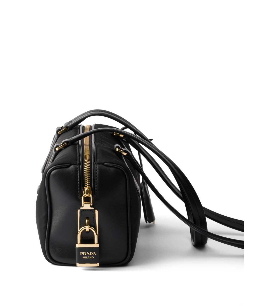 PRADA Черная синтетическая сумка через плечо, фото 4