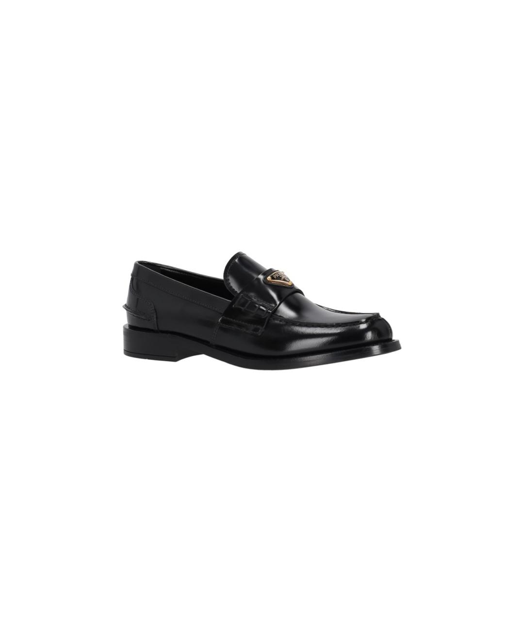 PRADA Черные кожаные лоферы, фото 2