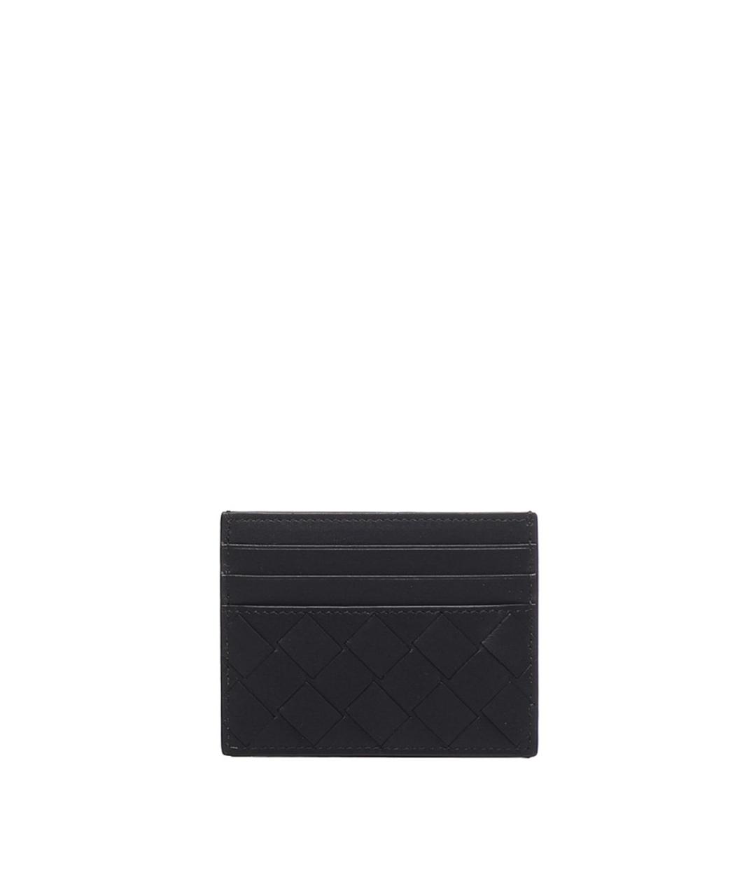 BOTTEGA VENETA Черный кожаный кардхолдер, фото 1