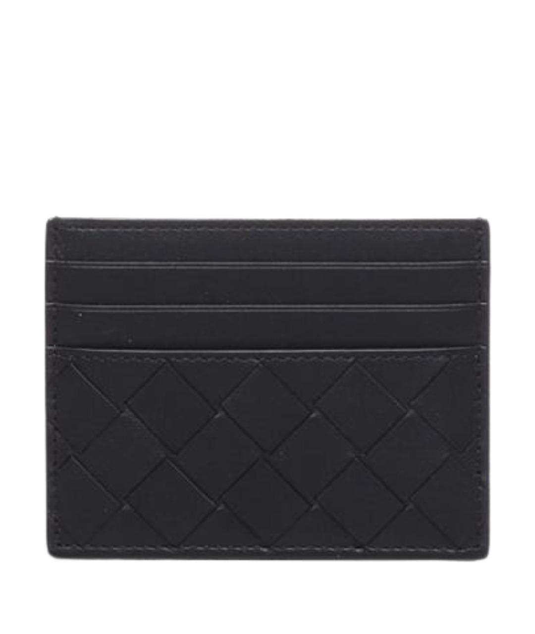 BOTTEGA VENETA Черный кожаный кардхолдер, фото 2