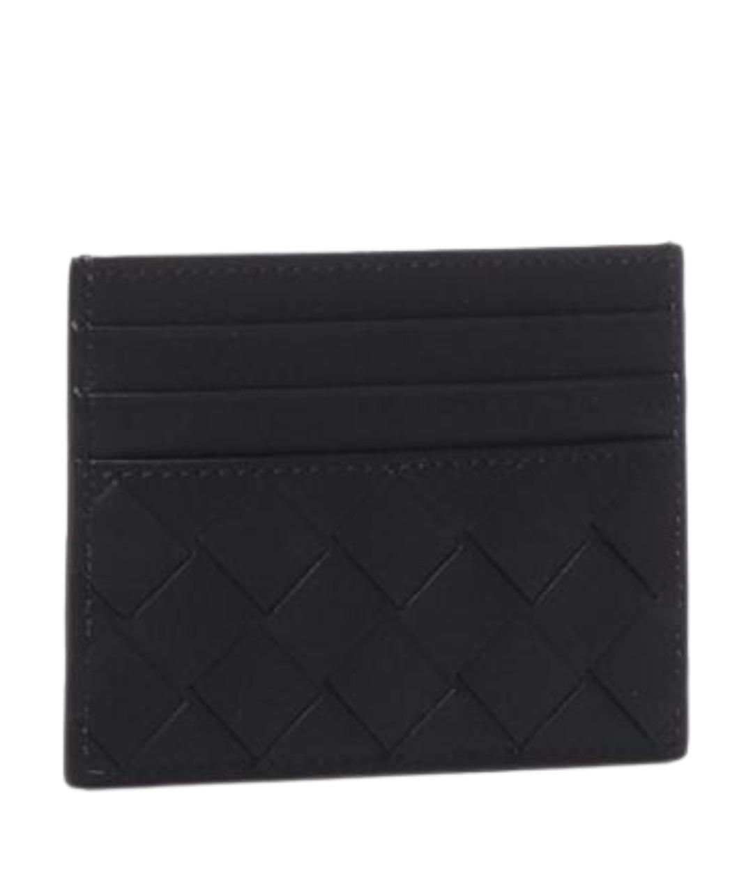 BOTTEGA VENETA Черный кожаный кардхолдер, фото 3