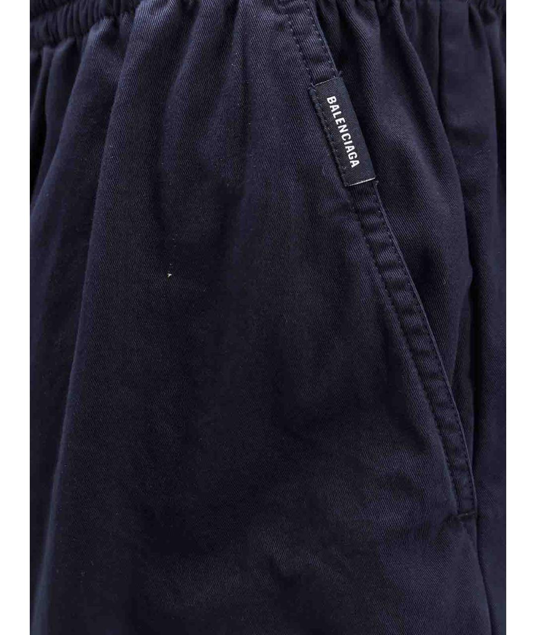 BALENCIAGA Синие хлопковые шорты, фото 3