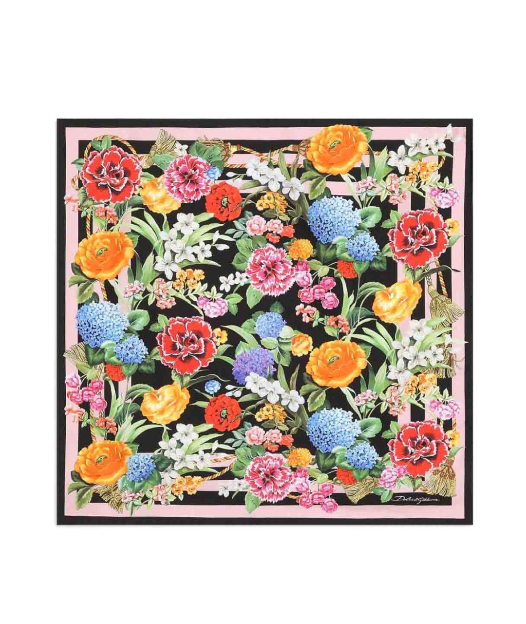 DOLCE&GABBANA Мульти шелковый платок, фото 1