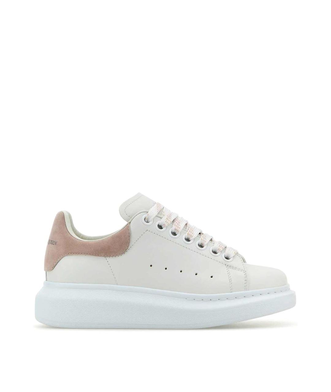 ALEXANDER MCQUEEN Белые текстильные кроссовки, фото 1
